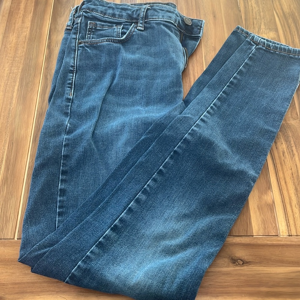 Dark blue jeans